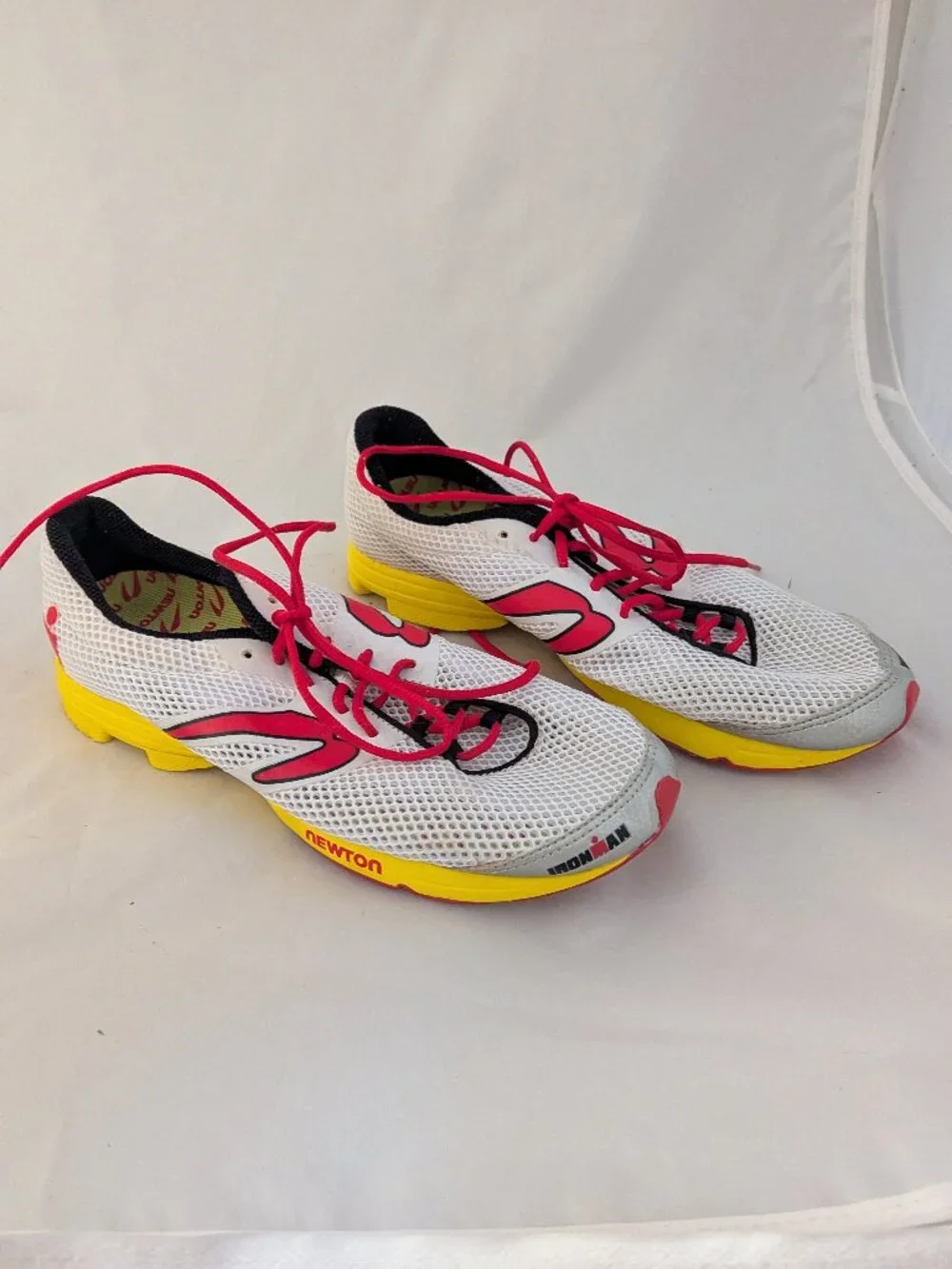 Newton Ironman Men's Running Shoes White red Yellow US 9.5